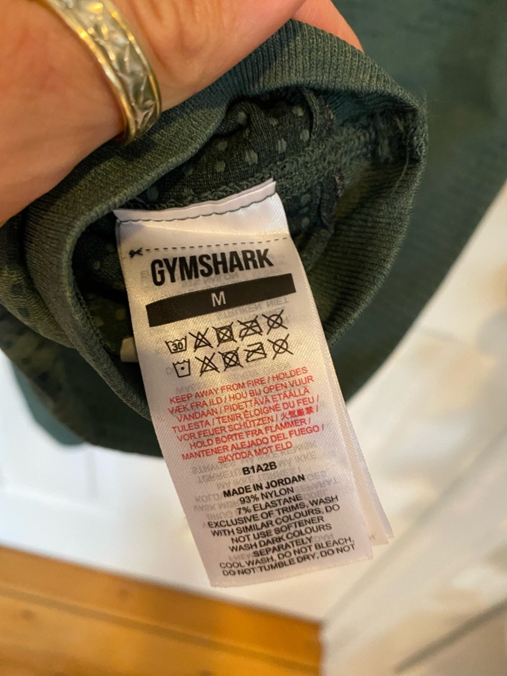 Gymshark Dark Green Seamless High-Waist Leggings - Picture 7 of 11